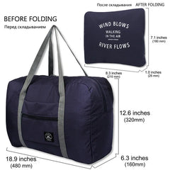 Nylon Foldable Travel Bags Unisex WaterProof Large Capacity Bag Luggage