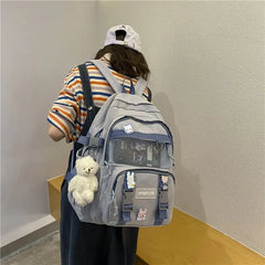 Nylon Women's Backpack Waterproof Fabric School Backpack