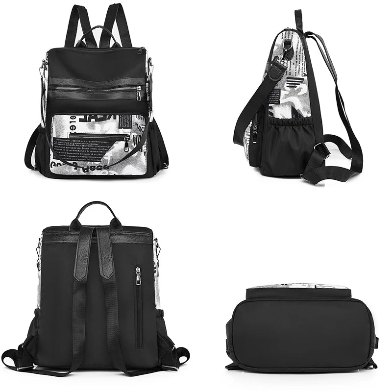 Waterproof Backpack Women's Multifunctional Shoulder Bags Large Capacity