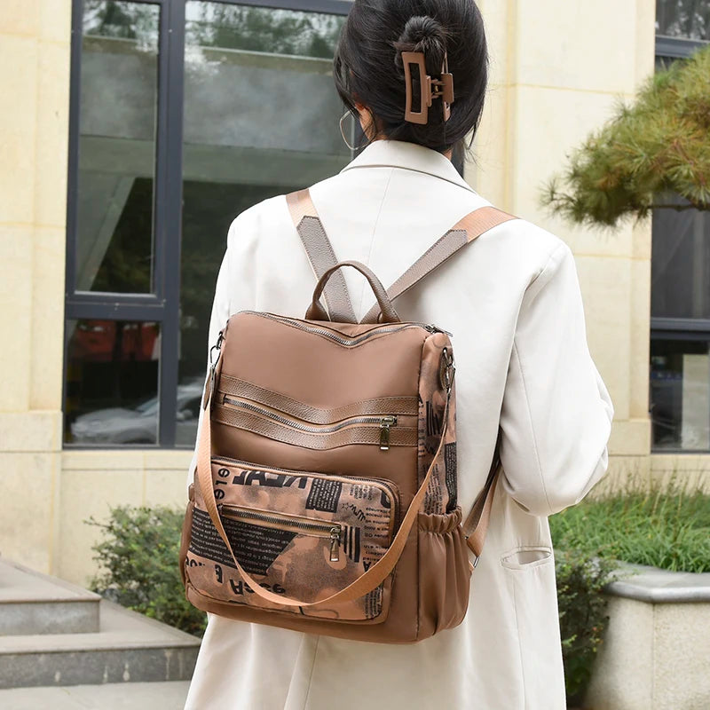 Waterproof Backpack Women's Multifunctional Shoulder Bags Large Capacity