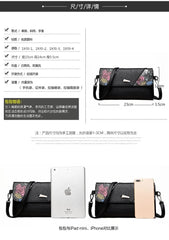 PU Leather Soft Clutch Bag Women Small Shoulder Messenger Bag
