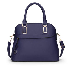 PU Leather Solid Shoulder Handbag Messenger Bag