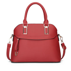 PU Leather Solid Shoulder Handbag Messenger Bag