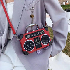 Retro Radio Shape Bag Ladies Shoulder Messenger Bag