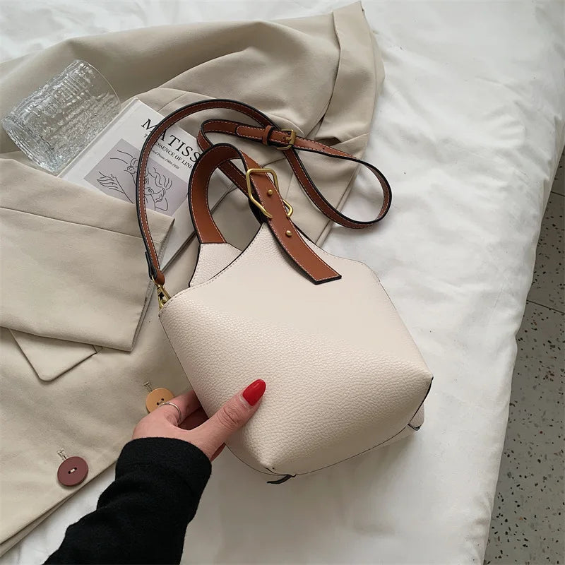 Retro Brown Messenger Bag Small Women's Handbag