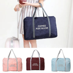 Foldable Large Capacity Travel Luggage Bag Women Nylon Organizer