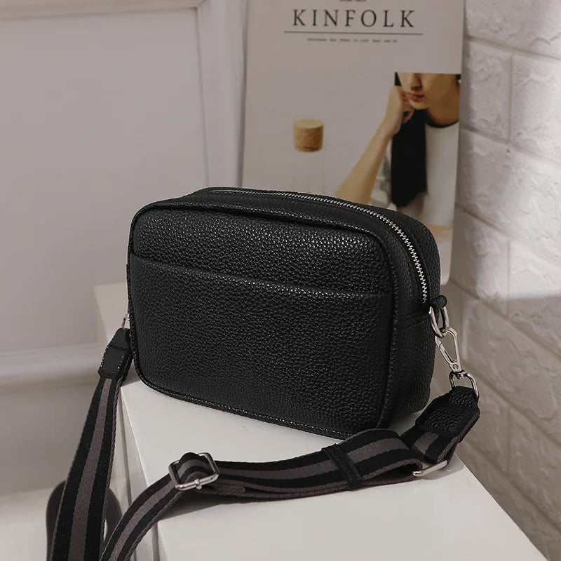 Women's PU Leather Crossbody Bag Lady Shoulder Messenger Travel