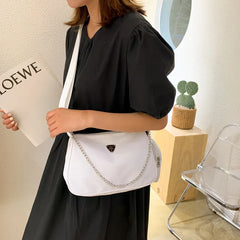Retro Women Crossbody Bags Crescent Chain Underarm Shoulder Bags