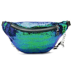 Sequin Fanny Pack Female Waist Bag Chest Pouch Shoulder Wallets Women