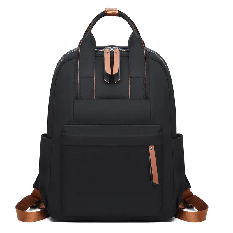 Women's Casual Nylon Backpack Large Capacity School Bag