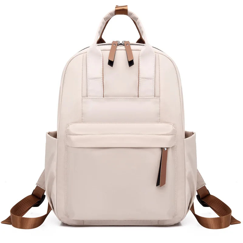 Women's Casual Nylon Backpack Large Capacity School Bag