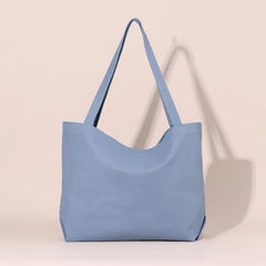 Large Capacity Canvas Tote Bag for Women Solid Casual Shoulder Bag