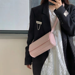 Pink Crossbody Bag Women Style Summer Female Shoulder Handbag