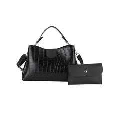Crocodile Pattern Shoulder Bag Portable Bucket Bag