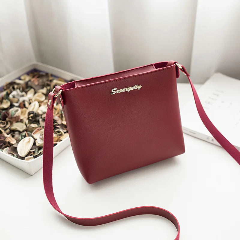 Retro Casual Shoulder Bag PU Three-dimensional Female Messenger Bag