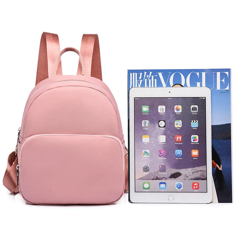Small Women Backpack Waterproof Oxford Women'S Shoulder Bag Casual Backpacks