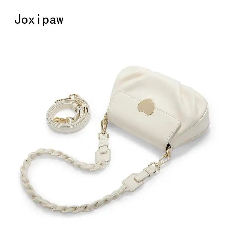 Heart Hasp Crossbody Bag Casual Messenger Bag