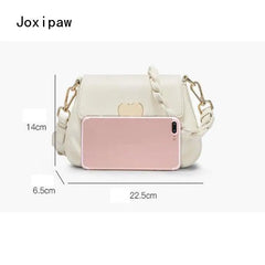 Heart Hasp Crossbody Bag Casual Messenger Bag