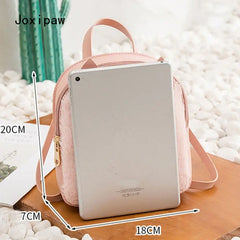 Vintage Casual Plush Mini Backpack for Women