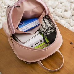 Vintage Casual Plush Mini Backpack for Women