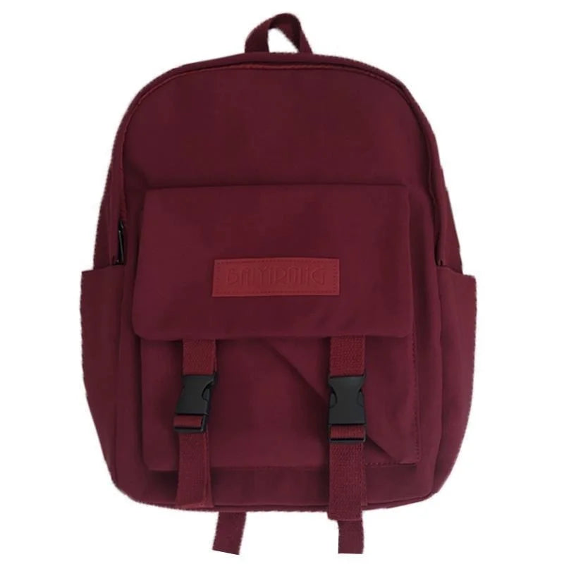 Nylon Waterproof Backpack Teenager Laptop Backbag School Bookbag Women Bag