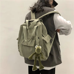 Waterproof Nylon Backpack School Bag for Teenage Girl Shoulder Travel