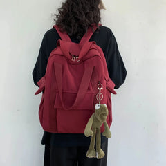 Waterproof Nylon Backpack School Bag For Girl