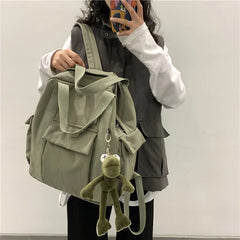 Waterproof Nylon Backpack School Bag for Teenage Girl Shoulder Travel