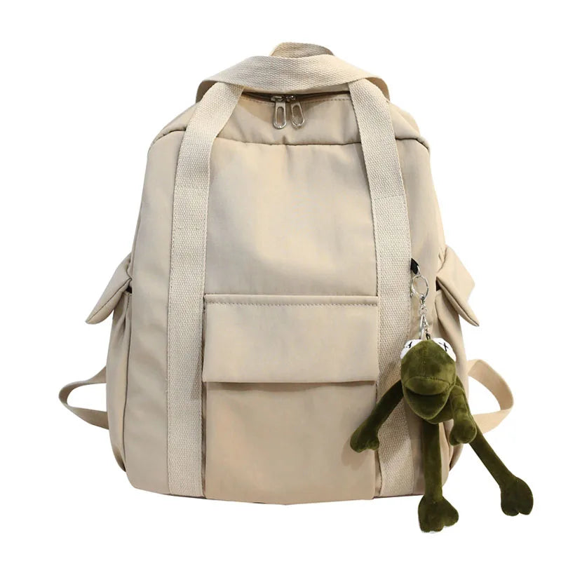 Waterproof Nylon Backpack School Bag For Girl