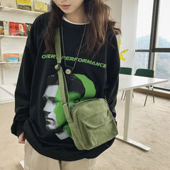 Spring Autumwomen Mini Shoulder Phone Purse Girl Student Cotton Cloth Mini Handb