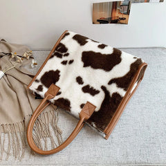 Leopard Print PU Leather Small Handbag for Women