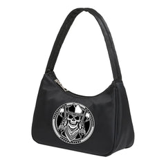 Skull Printing Shoulder Bag Women Casual Totes Chain Handbag