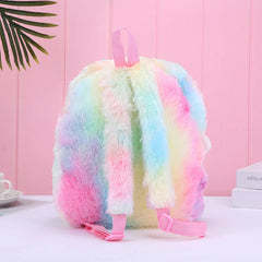 Unicorn School Backpack for Kids Plush Bookbag 1-6 Years