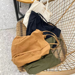 Vintage Canvas Shoulder Bag Women Crossbody