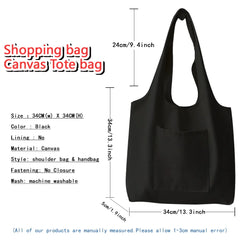 Wild Pattern Canvas Vest Bag Women's Shopping Bags Commuter Shopper Tote Bags
