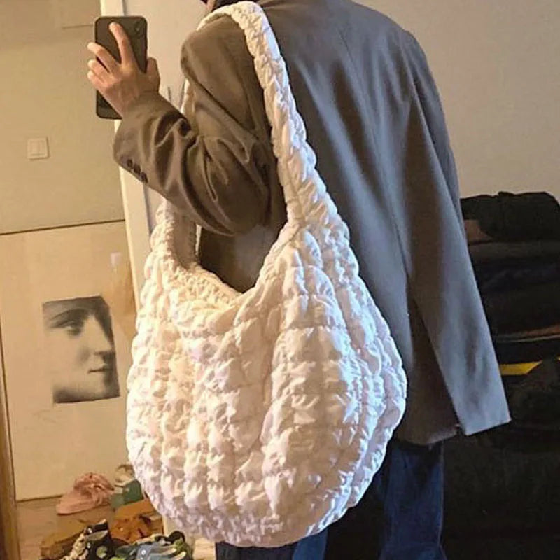 Winter Big Shoulder Bag Space Cotton Handbag Woman Casual Tote