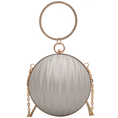 Women Spherical Handbag Mini Purse Chain Shoulder Bag
