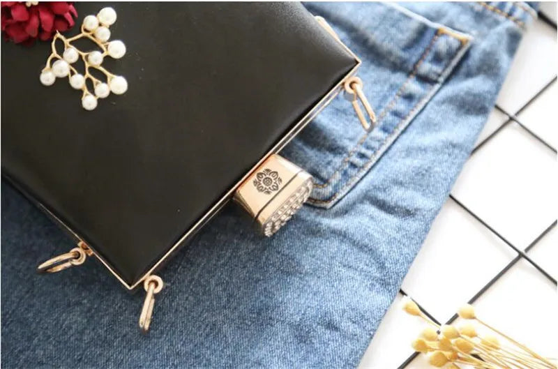 Women Flowers Diamond Clutch Bags Wedding Banquet Bags MN756