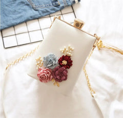 Women Flowers Diamond Clutch Bags Wedding Banquet Bags MN756