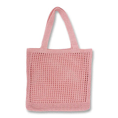 Crochet Wool Bag Casual Weave Open Hand Bag Shoulder Beach Solid High