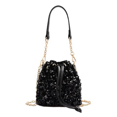 Sequin Bucket Shoulder Bag for Women