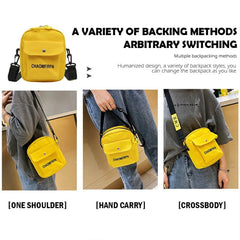 Women Shoulder Bag Canvas Small Handbag Zipper Messenger Phone Purse