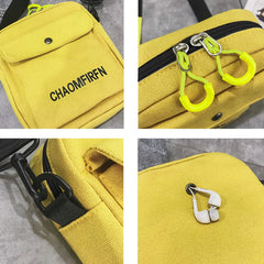 Women Shoulder Bag Canvas Small Handbag Zipper Messenger Phone Purse