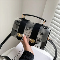 PVC Transparent Graffiti Messenger Shoulder Bag