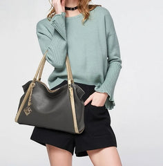 Women's PU Leather Handbag Large-capacity Shoulder Bag