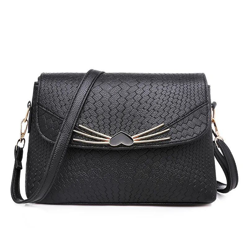 Women's PU Leather Messenger Bag Soft Shoulder Bags