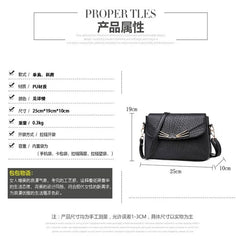 Women's PU Leather Messenger Bag Soft Shoulder Bags