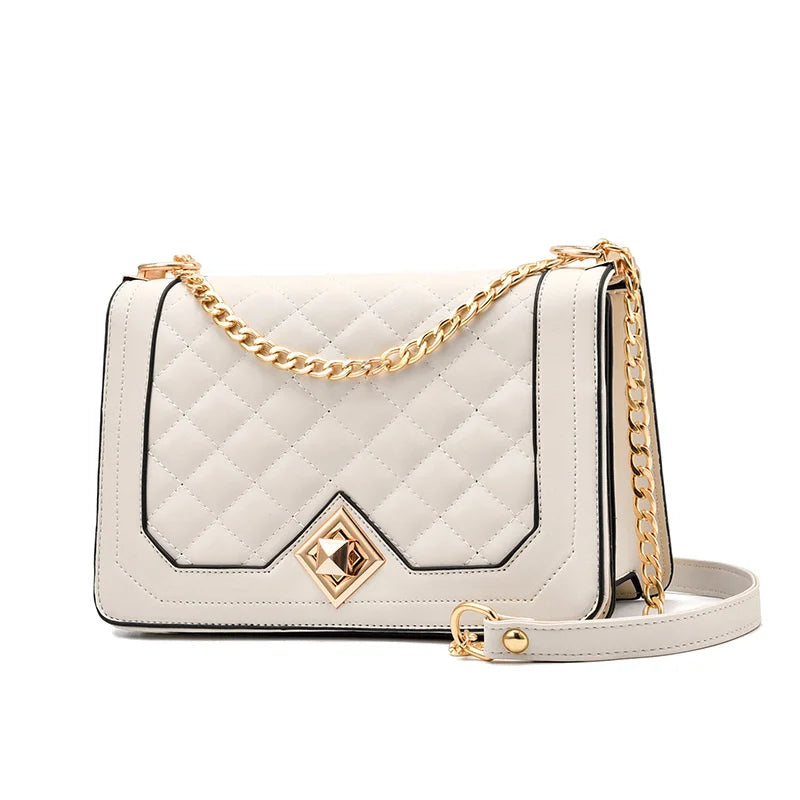 Women's Shoulder Bag Messenger Chain Lattice Bag