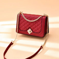 Women's Shoulder Bag Messenger Chain Lattice Bag
