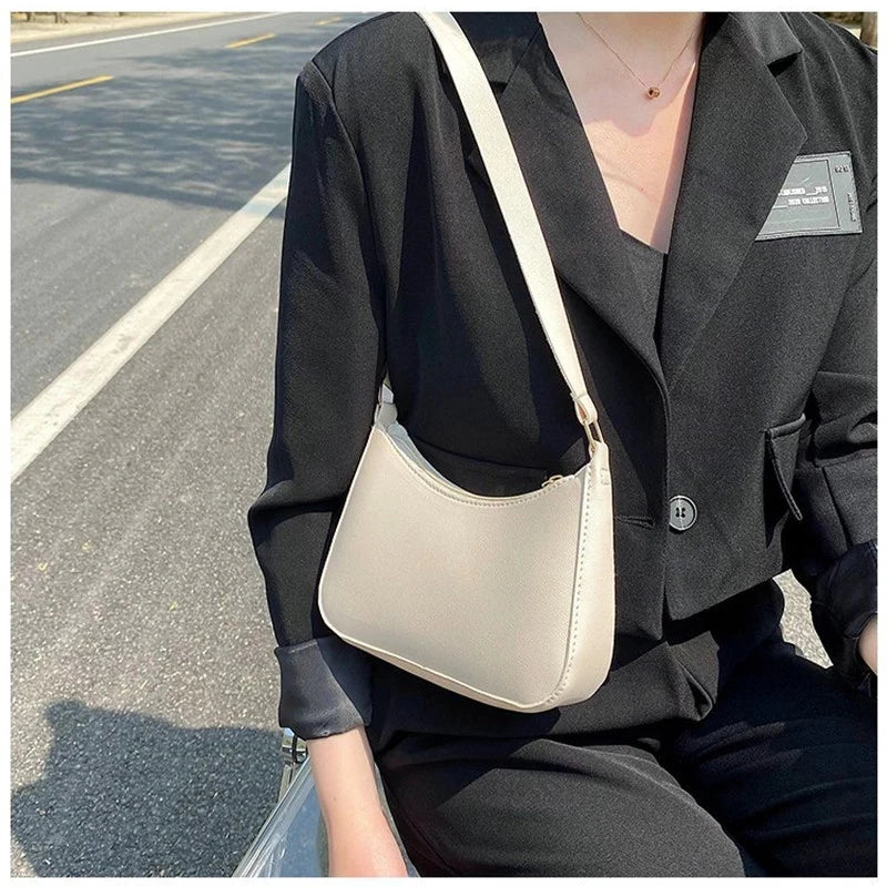 Retro PU Leather Shoulder Bag Women Handbags